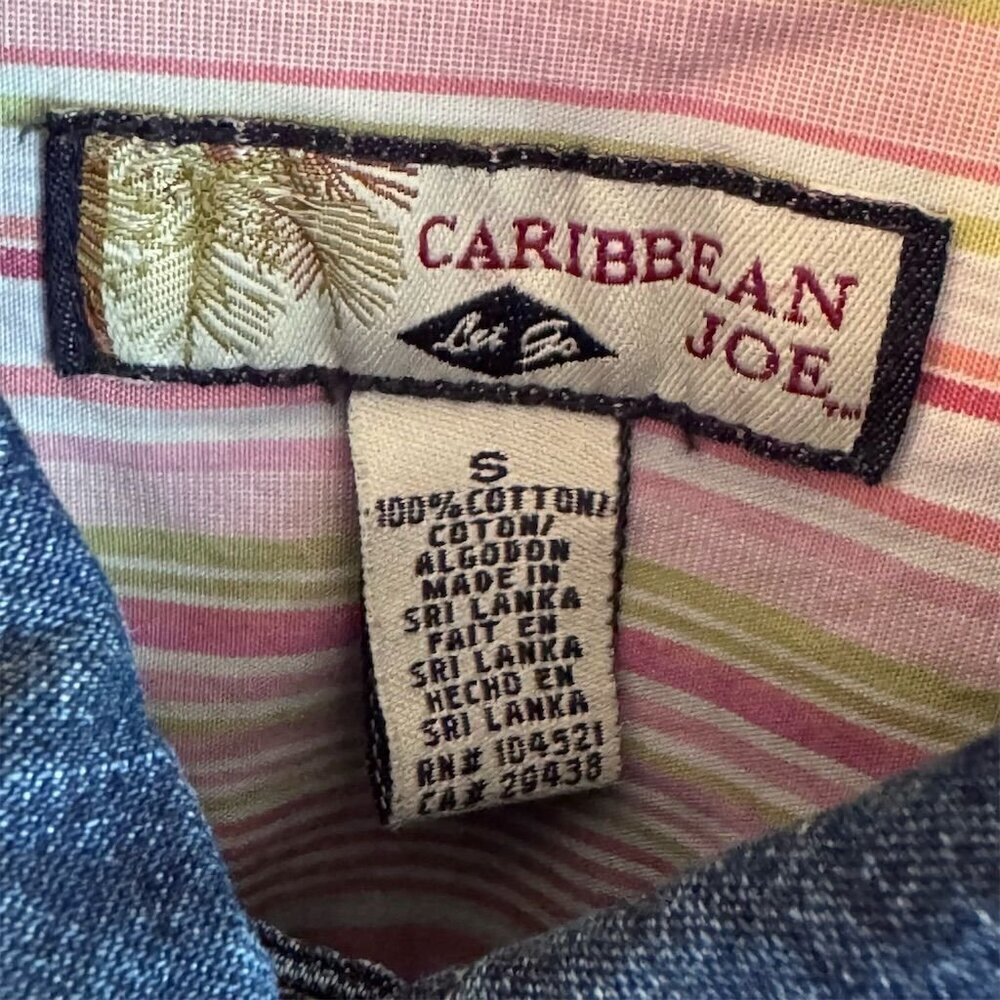 Caribbean Joe Women's Vintage Denim Jacket Blue Size S (4-6) Casual - Picture 5 of 5